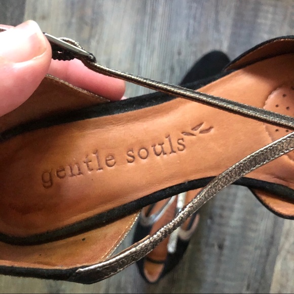 Gentle Souls | Black Suede Heels - Picture 6 of 7